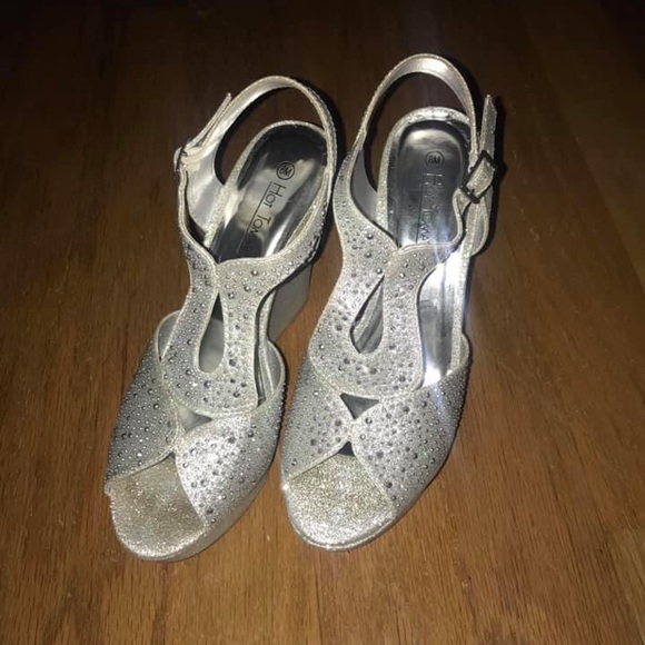 Silver glitter wedge - Picture 2 of 3